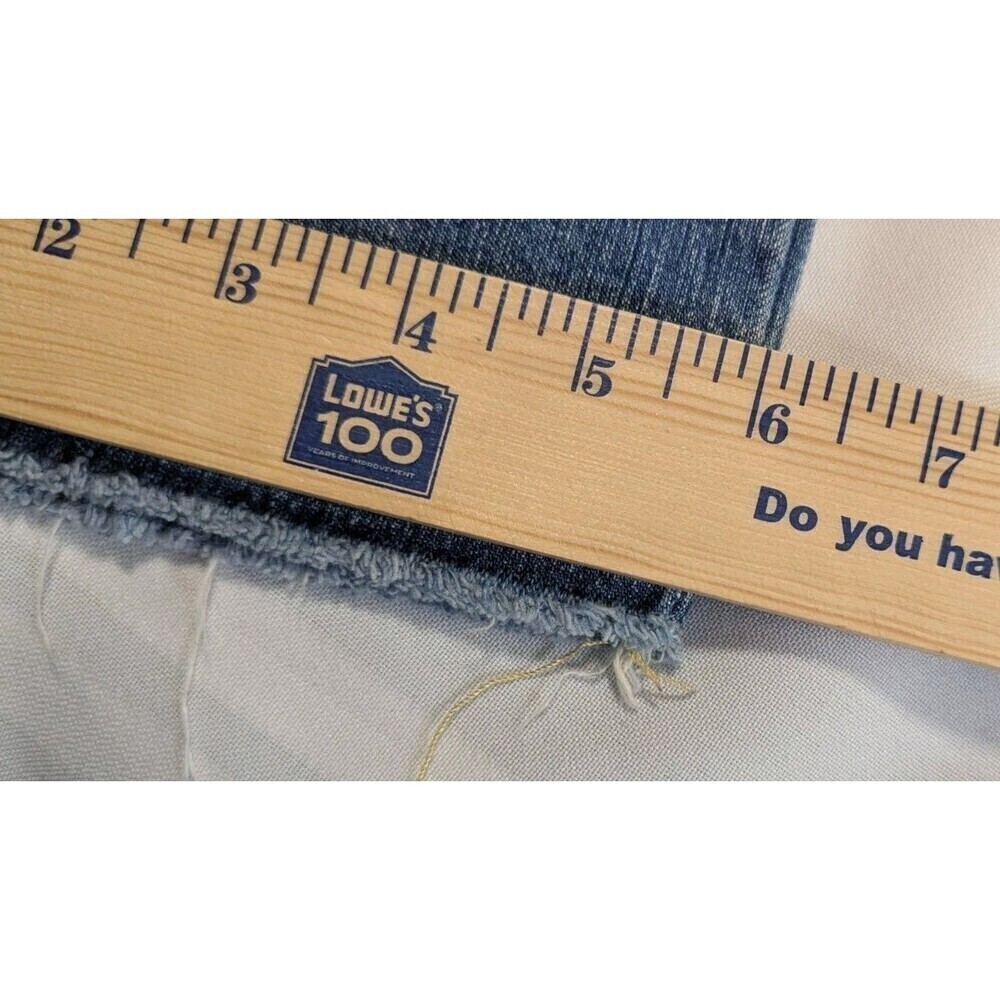 Mossimo Juniors Jeans Slim Skinny 15R Low Rise, Frayed Hem, Vintage, Thrashed - Picture 11 of 11
